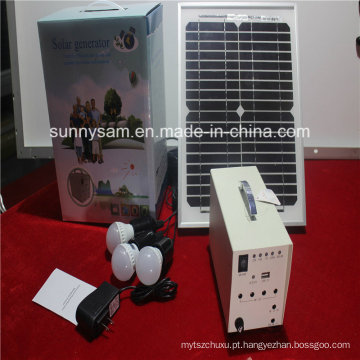 Sistema de iluminação 50W solar home para a iluminação interna